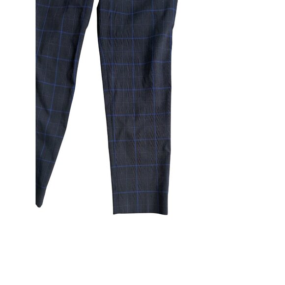 GAP Gray Blue Plaid high Rise Slim Taper Dress Pants Size 2 - Picture 5 of 9